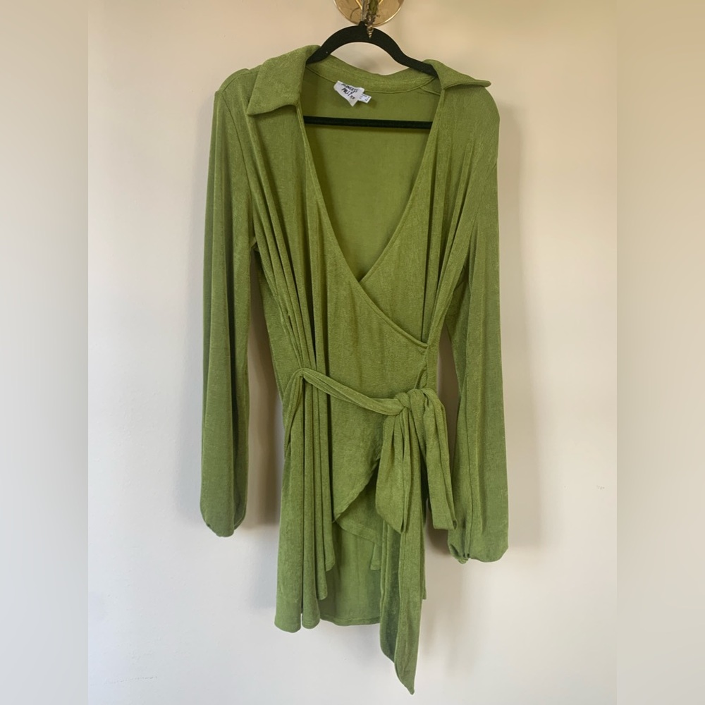 PRINCESS POLLY GREEN “PARTY TIME MINI DRESS” IN SIZE US 4